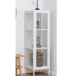 Wohnen Weiße Vitrine aus Stahl - Sancrez