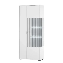 Wohnen Weiße Vitrine fürs Wohnzimmer - Dualkos