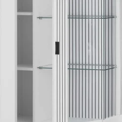 Wohnen Weiße Vitrine fürs Wohnzimmer - Dualkos