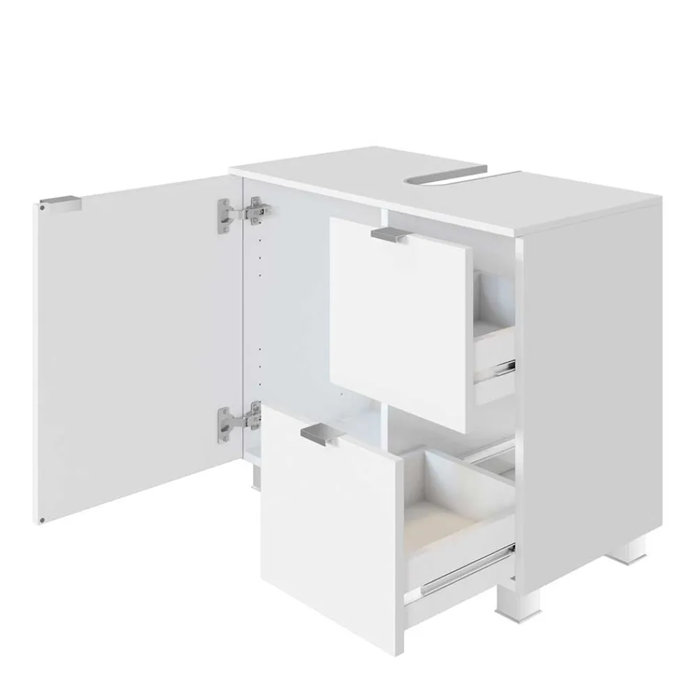 Wohnen Waschtisch|Waschbeckenunterschränke*Weißer Bad Unterschrank für Waschbecken - Jendrics