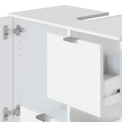 Wohnen Waschtisch|Waschbeckenunterschränke*Weißer Bad Unterschrank für Waschbecken - Jendrics