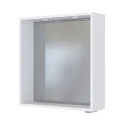 Wohnen Spiegel|Flurspiegel*Weißer Badspiegel mit Ablage & LED - Enwicos