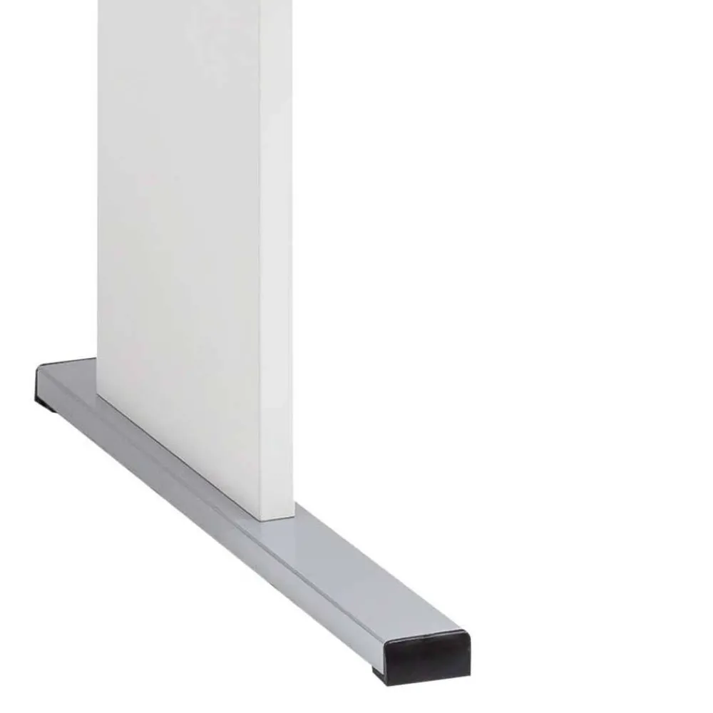 Wohnen Bürotische*Weißer Bürotisch mit Knieraumblende - Radiassu