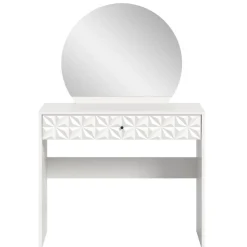 Wohnen Weiße Möbel|Schminktische*Weißer Design-Schminktisch mit Spiegel - Ustabo