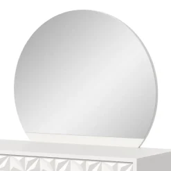 Wohnen Weiße Möbel|Schminktische*Weißer Design-Schminktisch mit Spiegel - Ustabo