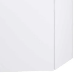 Wohnen Weißer Eckwaschtisch mit Metallgriffen - Graving