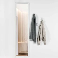 Wohnen Spiegel|Flurspiegel*Weißer Ganzkörperspiegel 46x185x3 cm - Roul
