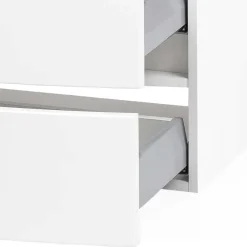 Wohnen Weißer Hänge-Waschtisch mit zwei Schubladen - Mesciria