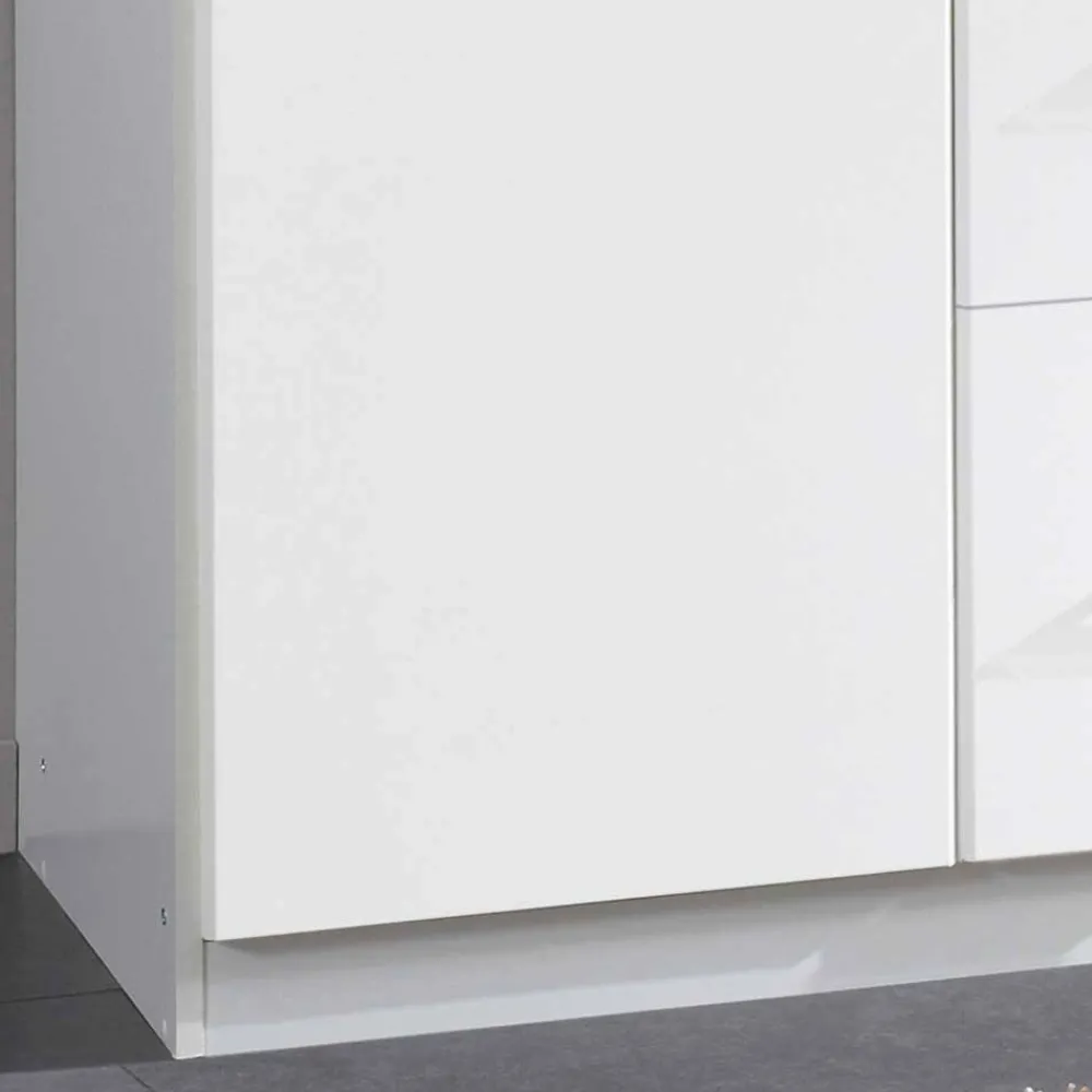 Wohnen Weißer Kleiderschrank mit Spiegel - 179x199x58 cm - Venture