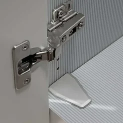 Wohnen Weißer Kombi-Schlafzimmerschrank mit Glasfront - Rocca