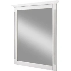 Wohnen Spiegel|Flurspiegel*Weißer Landhausspiegel mit Holzrahmen - Kazanova