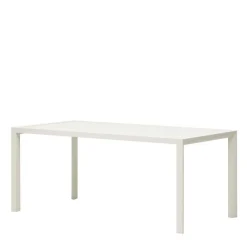 Wohnen Weißer Metall-Gartentisch aus Aluminium - Kosmyna