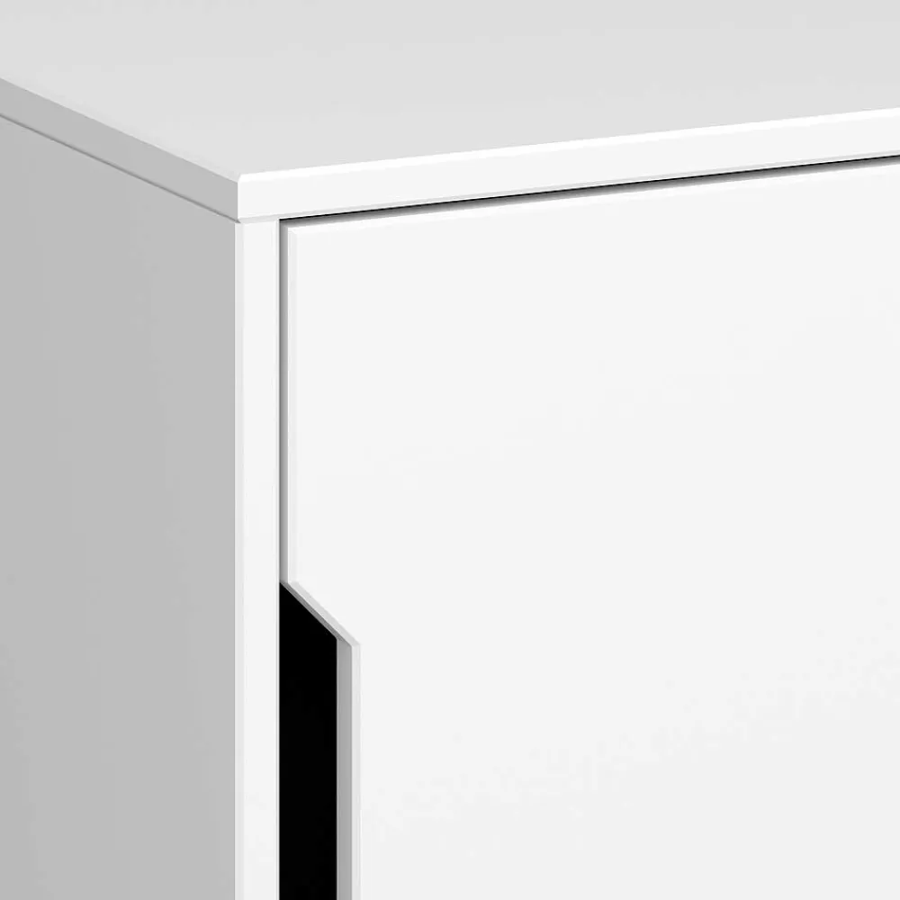 Wohnen Weißer Nachtschrank im Skandi Design - Naidlas