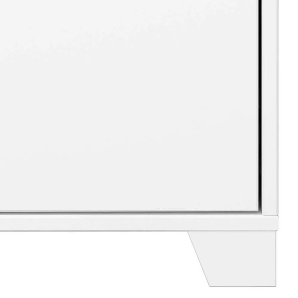 Wohnen Weißer Nachtschrank im Skandi Design - Naidlas