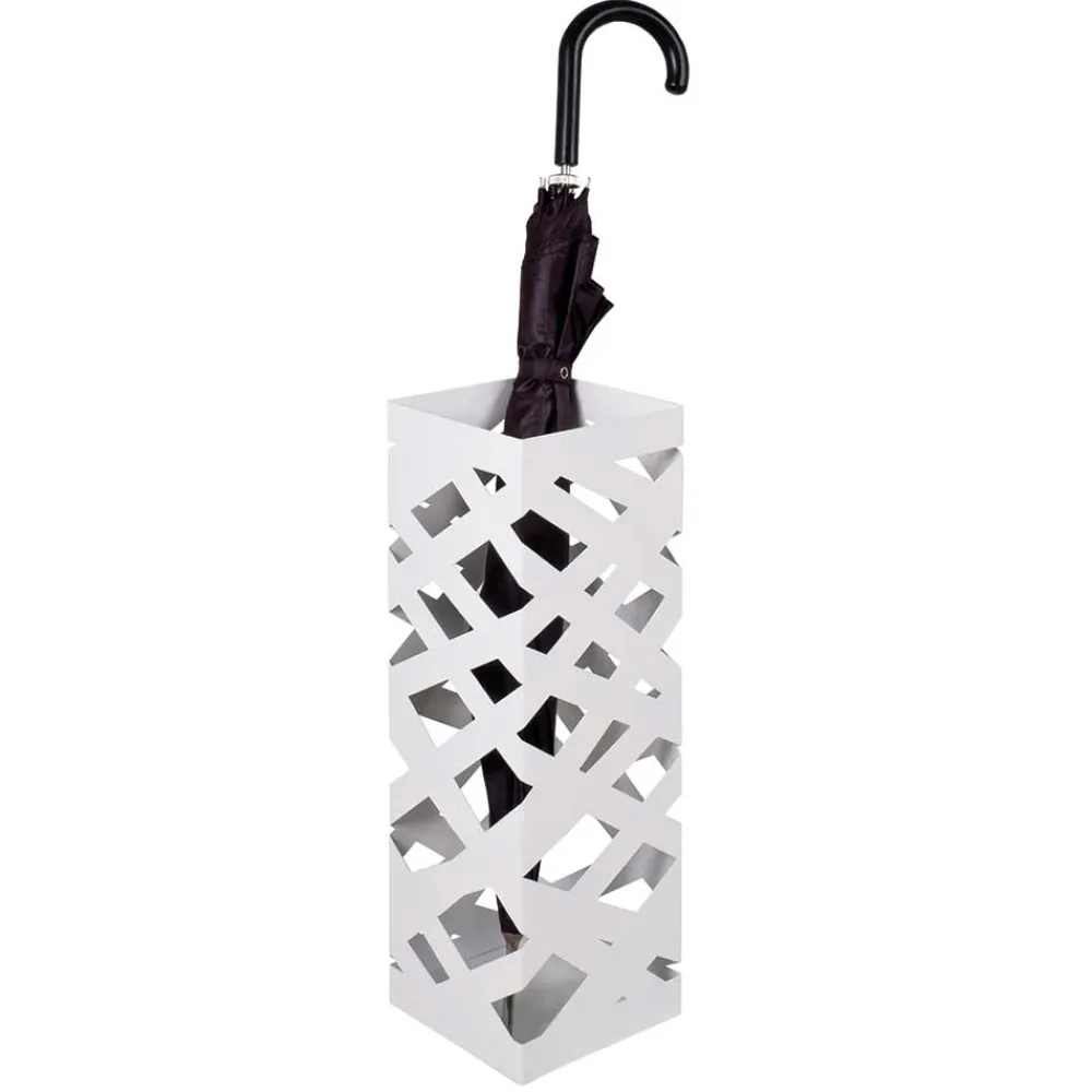 Wohnen Schirmständer*Weißer Regenschirmständer in modernem Design - Raven