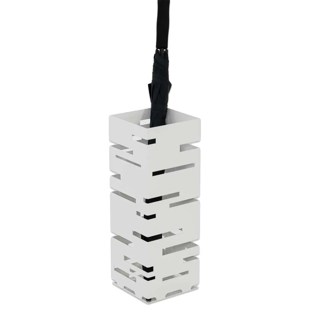 Wohnen Schirmständer*Weißer Schirmständer in modernem Design - Arne