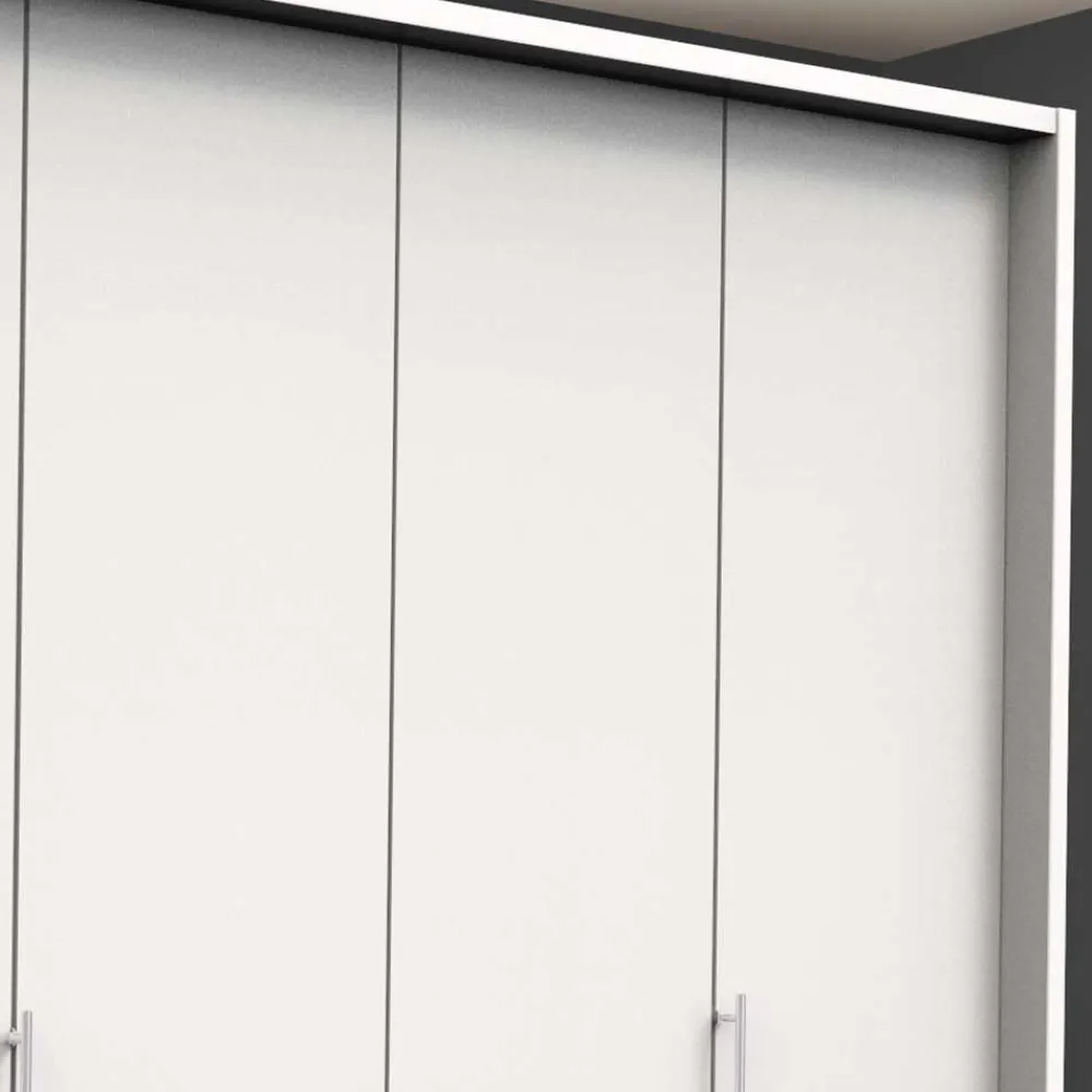 Wohnen Weißer Schlafzimmerschrank mit Falttüren - Donpiave