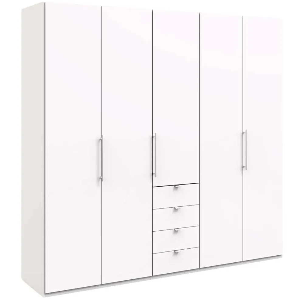 Wohnen Weißer Schrank für Kleidung mit Falttüren - Donpiave