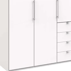 Wohnen Weißer Schrank für Kleidung mit Falttüren - Donpiave