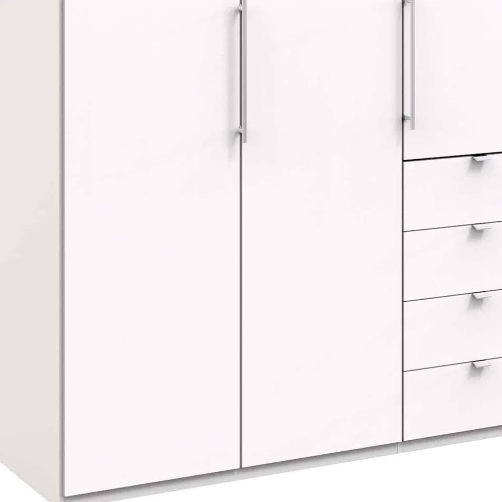 Wohnen Weißer Schrank für Kleidung mit Falttüren - Donpiave