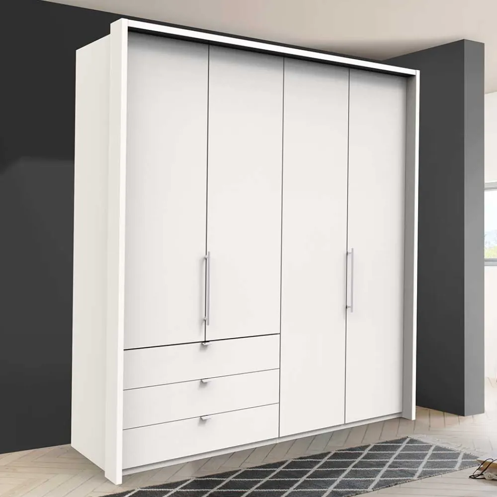 Wohnen Weißer Schrank fürs Schlafzimmer in modernem Design - Donpiave