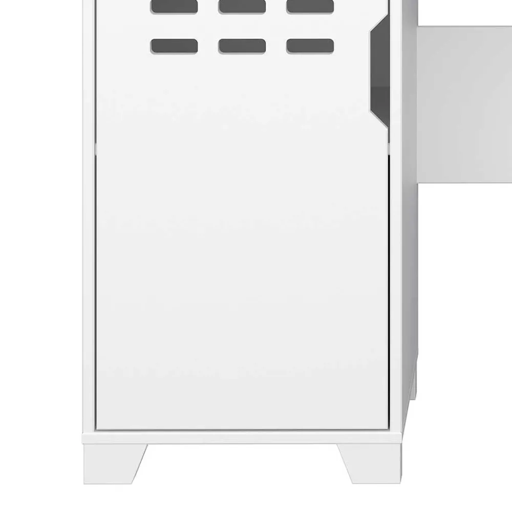 Wohnen Weißer Schreibtisch im Skandi Design - Naidlas