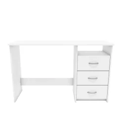 Wohnen Jugendzimmertische|Kinderschreibtische*Weißer Schreibtisch mit drei Schubladen - Citrosca