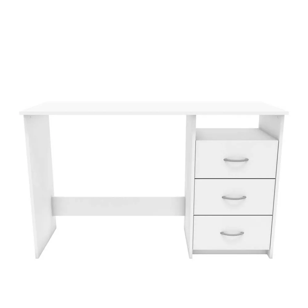 Wohnen Jugendzimmertische|Kinderschreibtische*Weißer Schreibtisch mit drei Schubladen - Citrosca