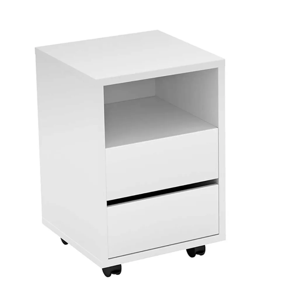 Wohnen Jugendzimmertische|Kinderschreibtische*Weißer Schreibtisch optional mit Rollcontainer - Evensa