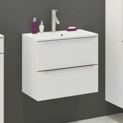 Wohnen Weißer Schubladen-Waschplatz für die Wand - Livendas