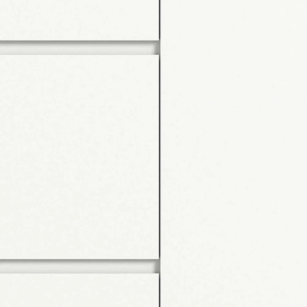 Wohnen Weißer Schuhklappen-Schrank mit drei Klappen - Dany