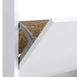 Wohnen Schuhschränke*Weißer Schuhschrank mit vier Schuhwalzen - Badryca