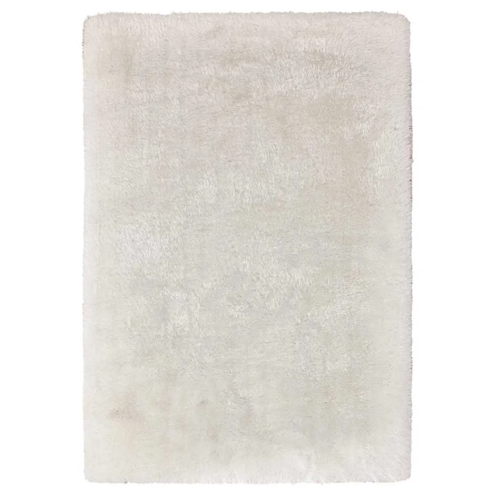 Wohnen Weißer Teppich mit 8 cm Hochflor - Daroncas