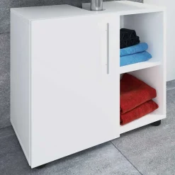 Wohnen Badschränke|Waschtisch*Weißer Unterschrank fürs Waschbecken 60x51x30 cm - Sua