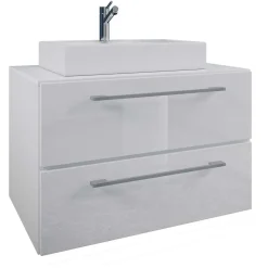 Wohnen Weißer Waschplatz & Hochschrank - Ipsum (dreiteilig)