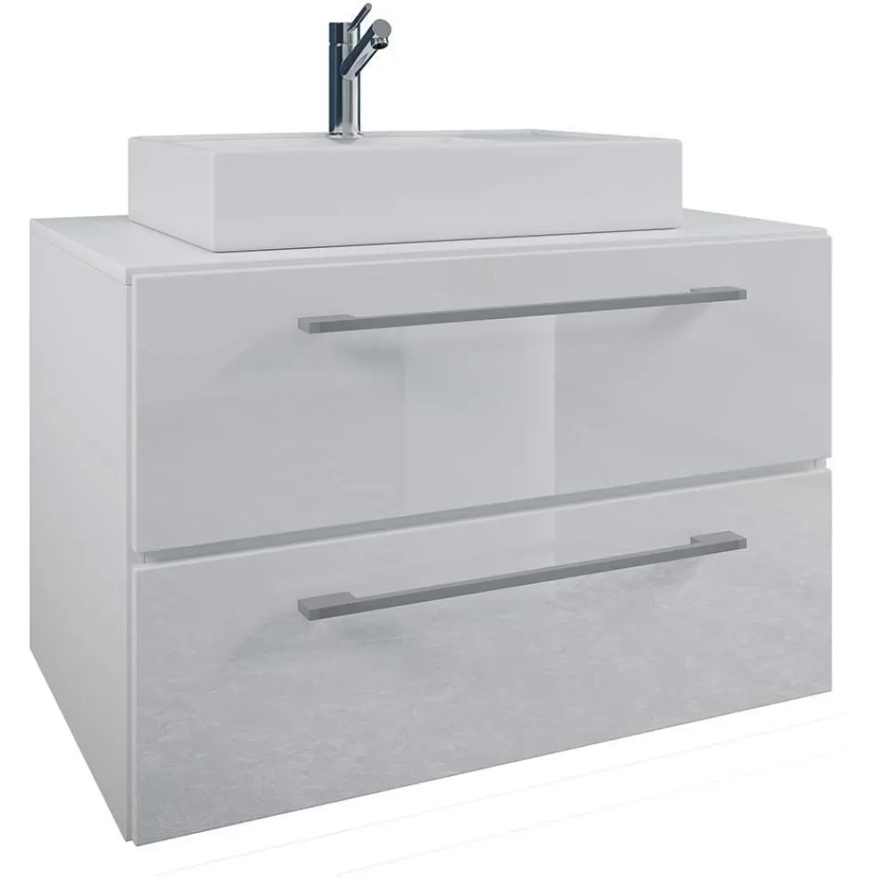 Wohnen Weißer Waschplatz & Hochschrank - Ipsum (dreiteilig)