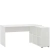 Wohnen Weißer Winkel Schreibtisch mit Regal - Empire