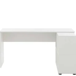 Wohnen Weißer Winkel Schreibtisch mit Regal - Empire