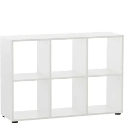 Wohnen Weißer Winkel Schreibtisch mit Regal - Empire