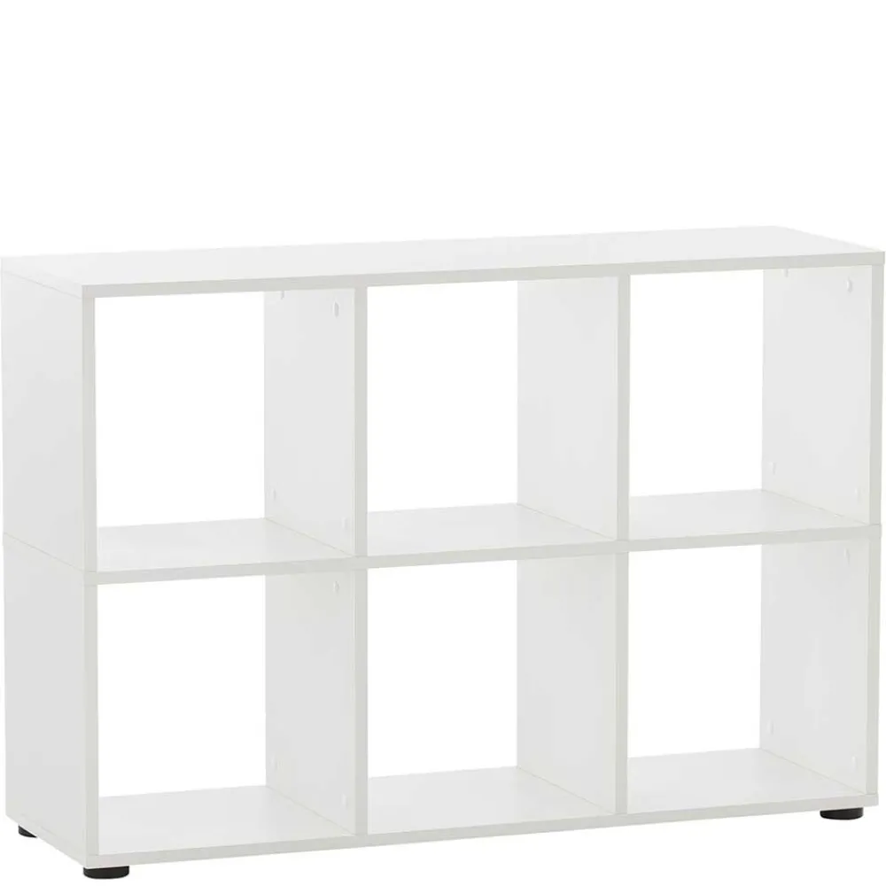 Wohnen Weißer Winkel Schreibtisch mit Regal - Empire