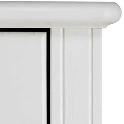 Wohnen Jugendbetten*Weißes Bett & Nachttische - Velriva (dreiteilig)