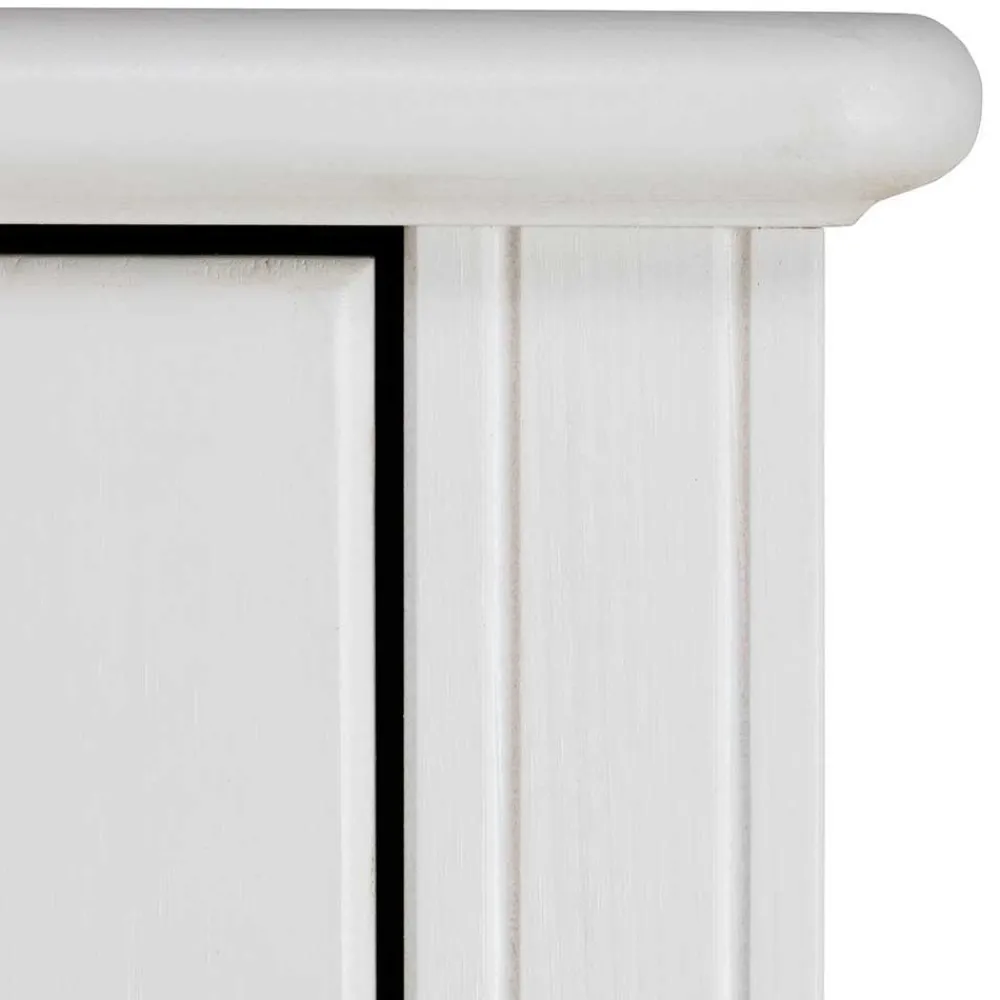 Wohnen Jugendbetten*Weißes Bett & Nachttische - Velriva (dreiteilig)