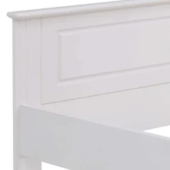 Wohnen Jugendbetten*Weißes Bett & Nachttische - Velriva (dreiteilig)