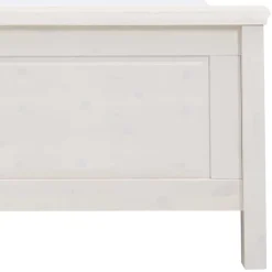 Wohnen Skandinavische Möbel*Weißes Bett als Einzelbett oder Doppelbett - Satumare