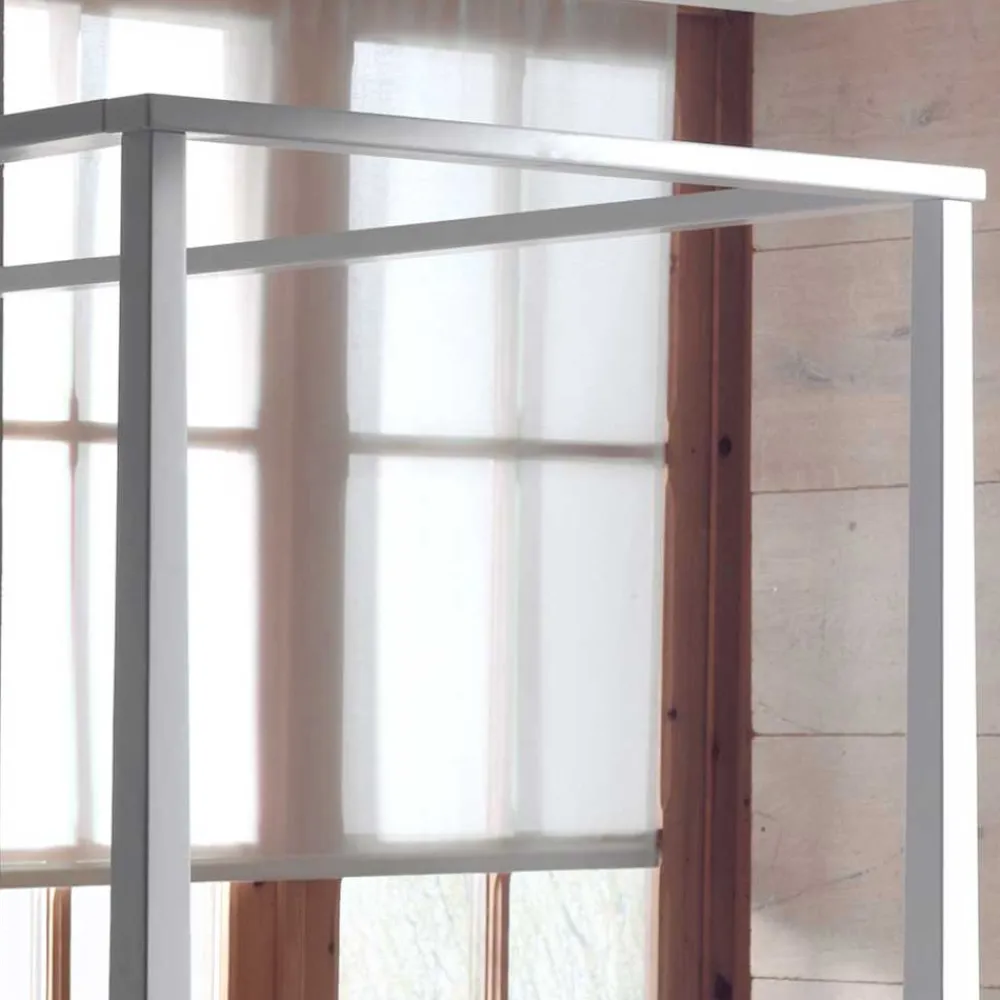 Wohnen Kinderbetten|Kindermöbel*Weißes Bett Grandory mit Himmel