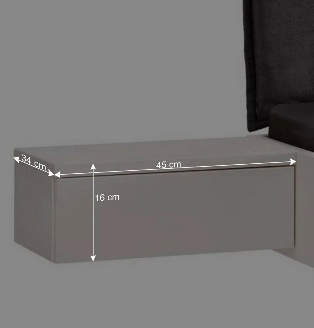 Wohnen Weißes Designbett mit Stoff-Kopfteil - Fanos