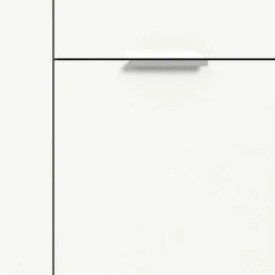 Wohnen Weißes Highboard mit zwei Türen und Schublade - Intiatos