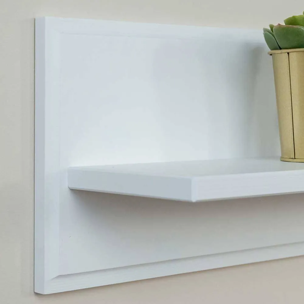 Wohnen Esszimmerregale|Regale*Weißes Hängeboard aus Massivholz - Presto