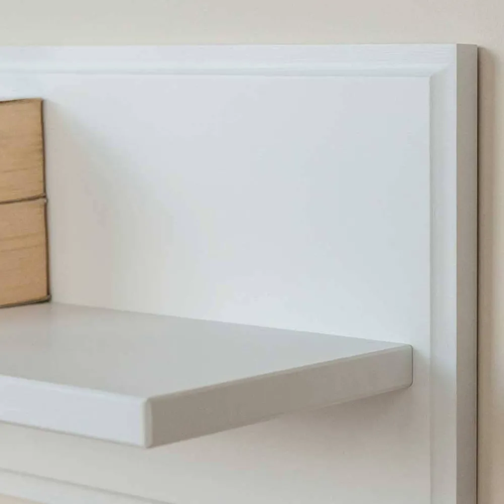 Wohnen Esszimmerregale|Regale*Weißes Hängeboard aus Massivholz - Presto