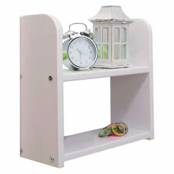 Kinder Wohnen Weißes Hochbett 96x118x206 cm - Labia